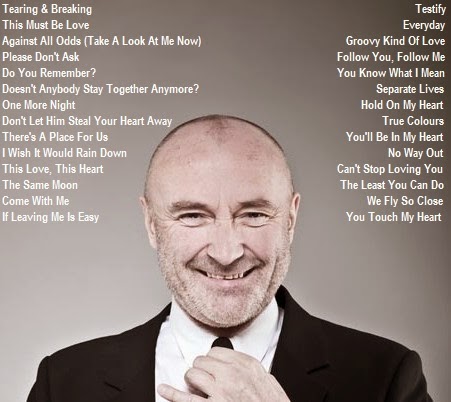 phil collins song list